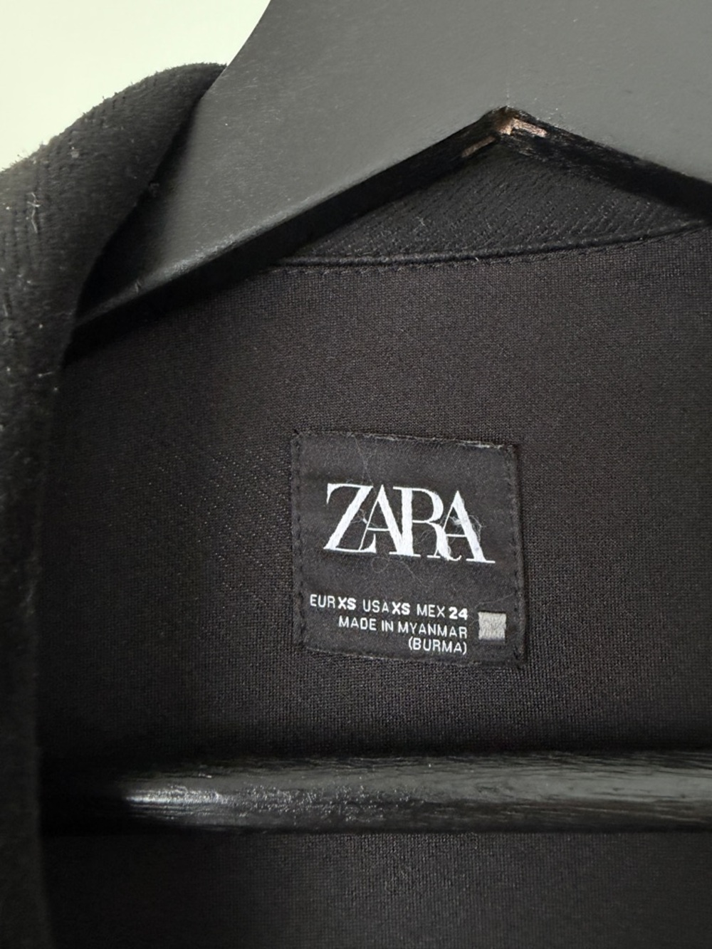 ZARA Black Open-Front Soft Long Trench Coat - Picture 2 of 3
